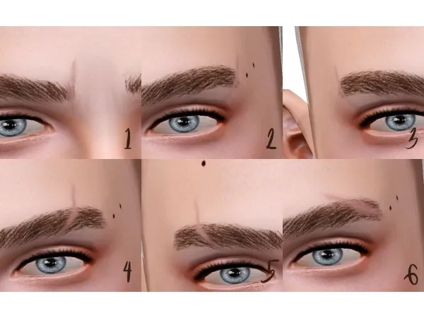 AmuHav’s Brow Scars CC - Set One
