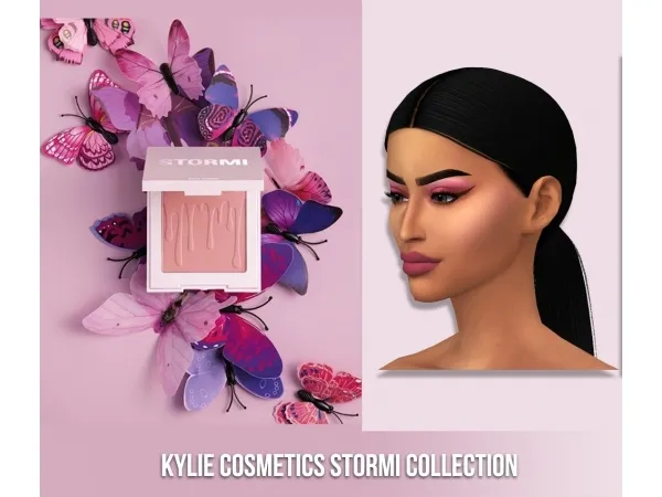 Alpha KYLIE COSMETICS STORMI BLUSH - The Sims 4 Custom Content