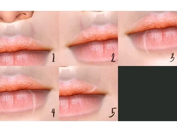 AmuHav’s Lip Scars CC - Set One