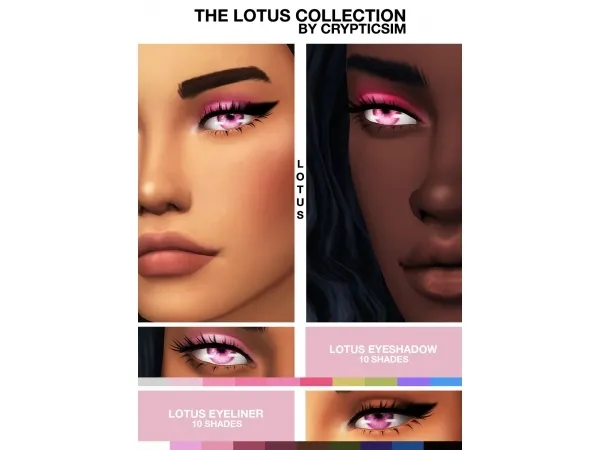 Maxis Match THE LOTUS COLLECTION by crypticsim - The Sims 4 Custom Content