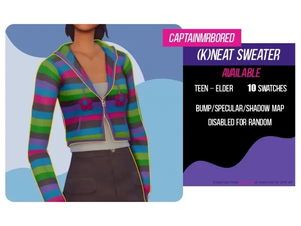 Maxis Match (K)Neat Sweate - The Sims 4 Custom Content