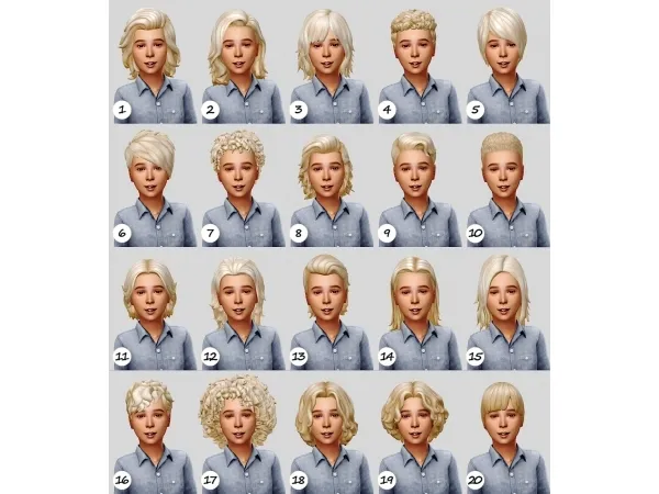 Maxis Match Natural hair recolor dump - The Sims 4 Custom Content