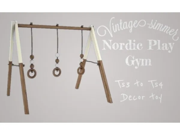 Alpha Nordic Play Gym - The Sims 4 Custom Content