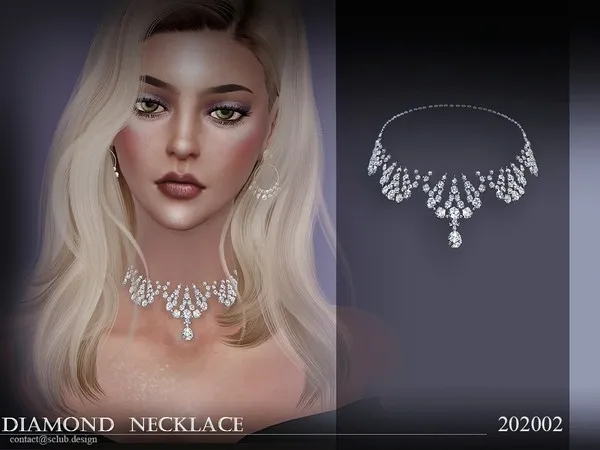 Alpha S Club LL Necklace 202002 by thesimsresource - The Sims 4 Custom Content