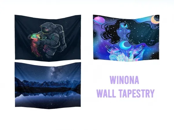 Alpha Winona Wall Tapestry - The Sims 4 Custom Content