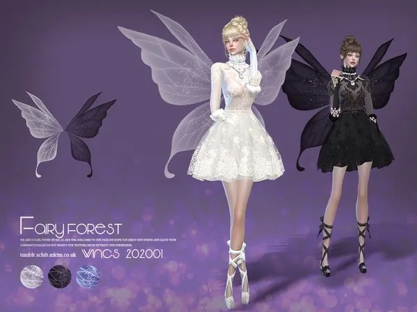 Alpha S Club LL wings 202001 - The Sims 4 Custom Content