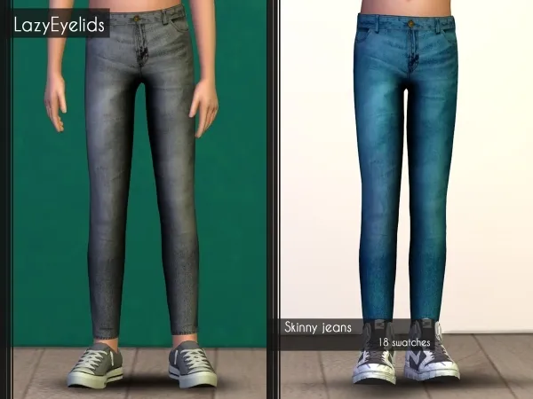 Alpha Skinny jeans - The Sims 4 Custom Content