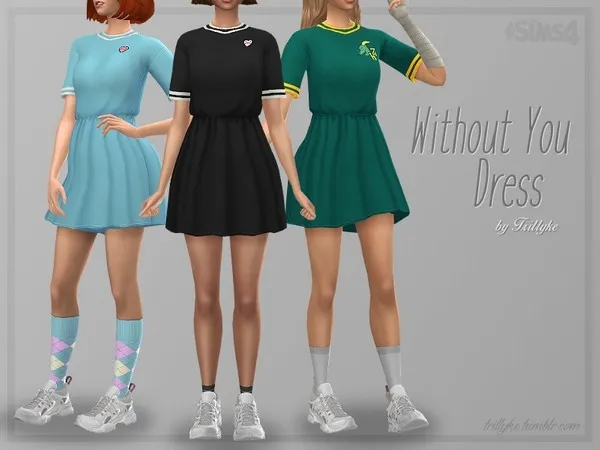 Maxis Match Trillyke Without You Dress by thesimsresource - The Sims 4 Custom Content