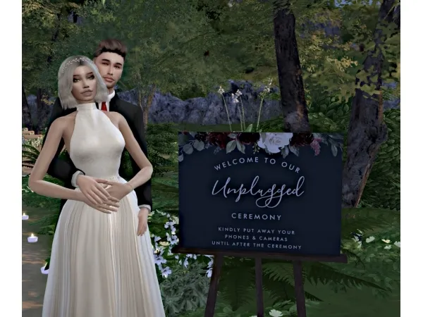 Alpha Crazy Wood Wedding - The Sims 4 Custom Content