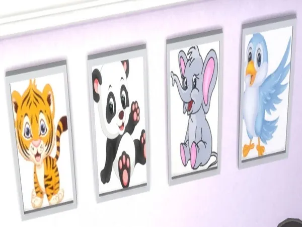 Alpha Children Paintings - The Sims 4 Custom Content