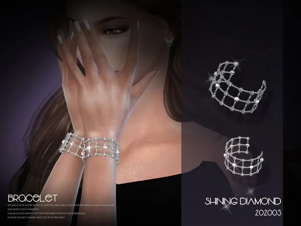 Alpha S Club LL bracelet 202003 by thesimsresource - The Sims 4 Custom Content