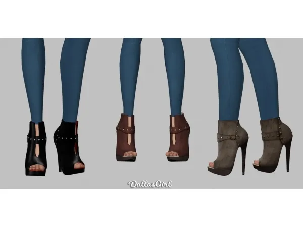 Alpha PeepToe Booties Remake by simsfinds - The Sims 4 Custom Content