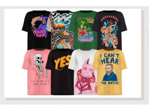 Alpha Drake shirt by chamomilebreeze - The Sims 4 Custom Content