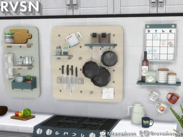 Maxis Match Peg To Differ Kitchen Clutter by thesimsresource - The Sims 4 Custom Content