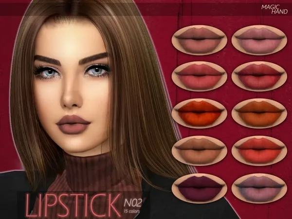 Alpha [MH] Lipstick N02 - The Sims 4 Custom Content