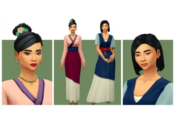 Mix Mulan Collection - The Sims 4 Custom Content