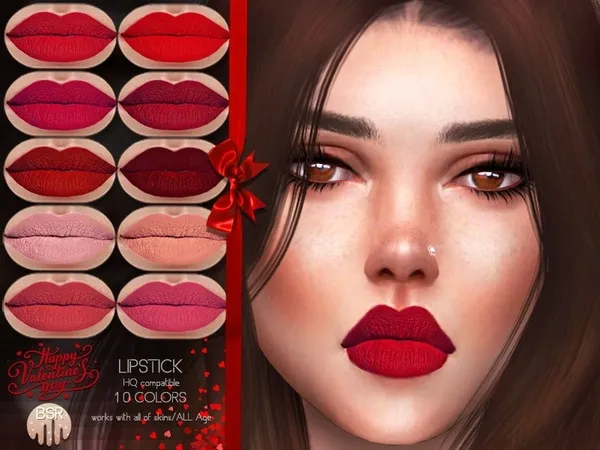 Alpha Lipstick BM21 by thesimsresource - The Sims 4 Custom Content