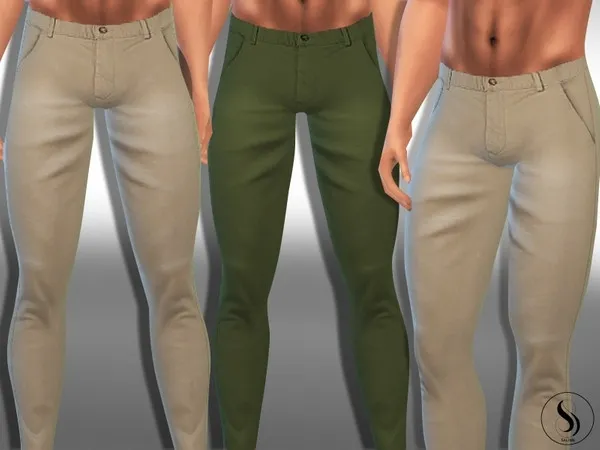 Maxis Match Male Sims Chino Skinny Fit Pants - The Sims 4 Custom Content