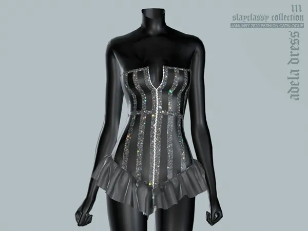 Alpha SC111 Adela Dress - The Sims 4 Custom Content