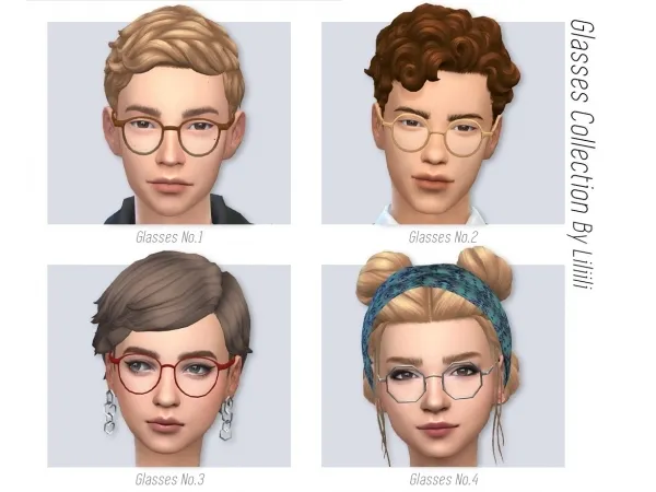 Maxis Match Glasses Collection - The Sims 4 Custom Content