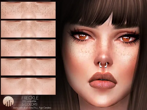 Alpha Freckle BH12 - The Sims 4 Custom Content