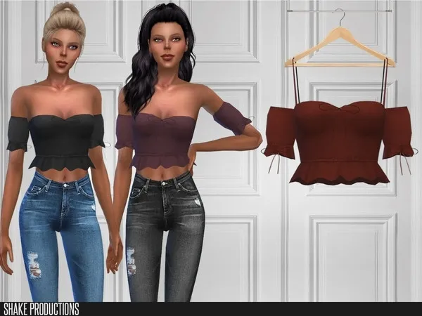 Maxis Match ShakeProductions 379 Top by thesimsresource - The Sims 4 Custom Content