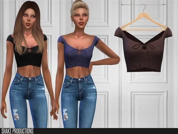 Maxis Match ShakeProductions 380 Top by thesimsresource - The Sims 4 Custom Content