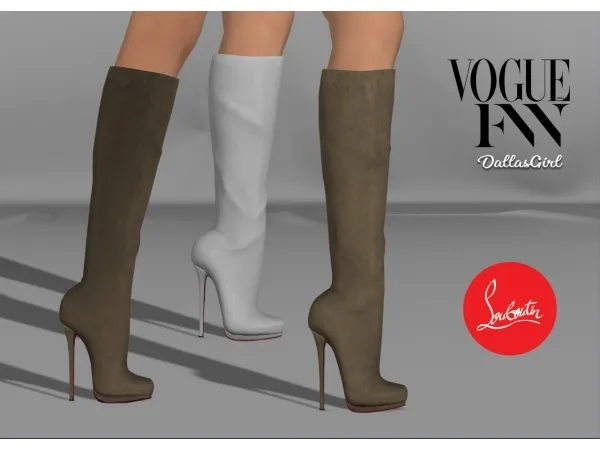 Alpha Louboutin Botalili Boots Skovgaard Caged - The Sims 4 Custom Content