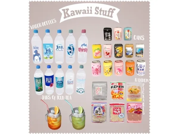 Alpha S4 Kawaii Stuff - The Sims 4 Custom Content