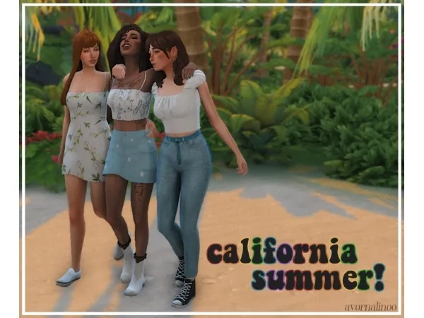 Maxis Match california summer a pacsun collection - The Sims 4 Custom Content