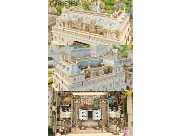 Maxis Match Drake Hall - The Sims 4 Custom Content