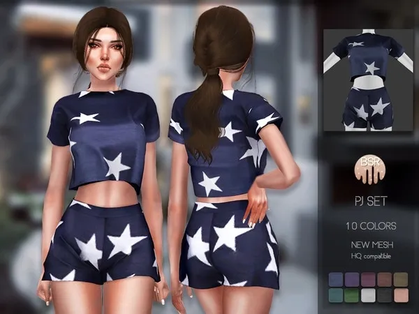 Alpha PJ SET BD194 - The Sims 4 Custom Content