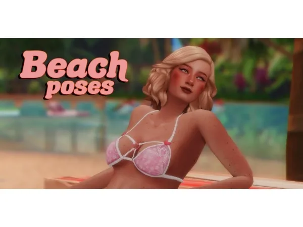 Maxis Match Beach Poses - The Sims 4 Custom Content