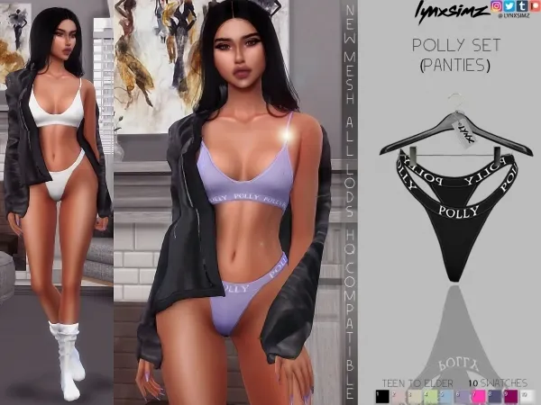Alpha lynxsimz polly undies - The Sims 4 Custom Content