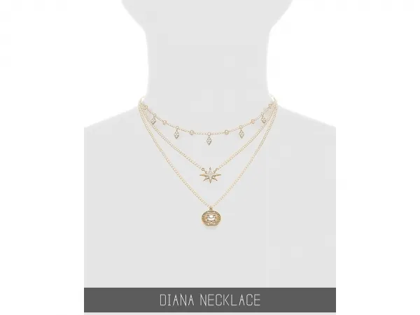 Alpha DIANA NECKLACE - The Sims 4 Custom Content