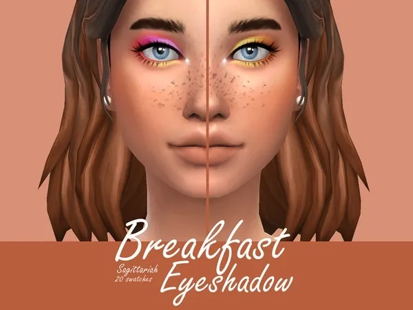Maxis Match Breakfast Eyeshadow - The Sims 4 Custom Content