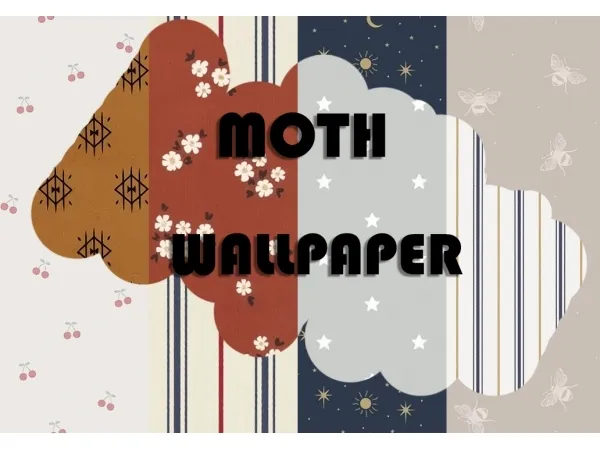 Maxis Match MOTH WALLPAPER - The Sims 4 Custom Content