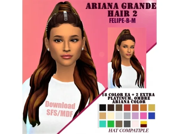 Maxis Match Ariana Grande 2 - The Sims 4 Custom Content