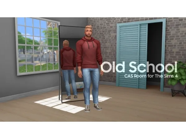 Maxis Match Old School CAS Room by littledica - The Sims 4 Custom Content