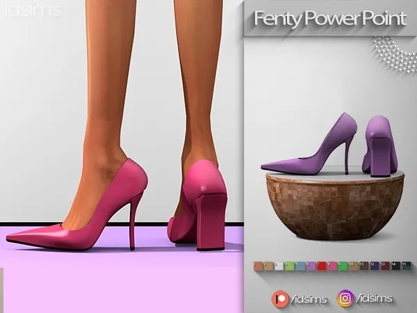 Alpha Fenty Power Point 105 Shoes by polygoncouture - The Sims 4 custom content