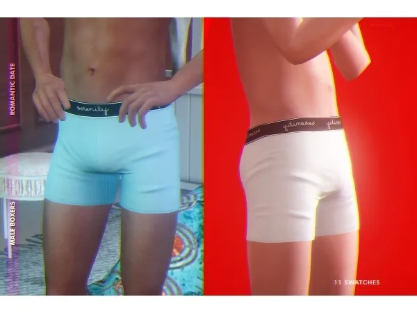 Alpha Male Boxers - The Sims 4 Custom Content
