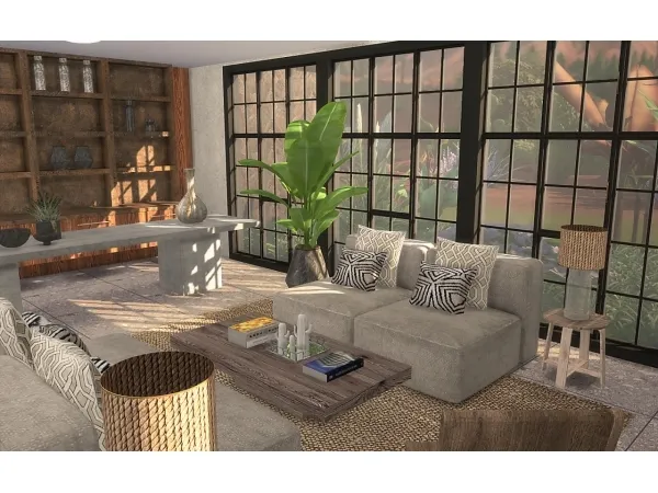 Alpha Alpha Living Room recolor - The Sims 4 Custom Content