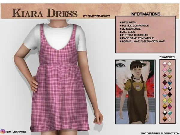 Alpha Kiara Dress - The Sims 4 Custom Content