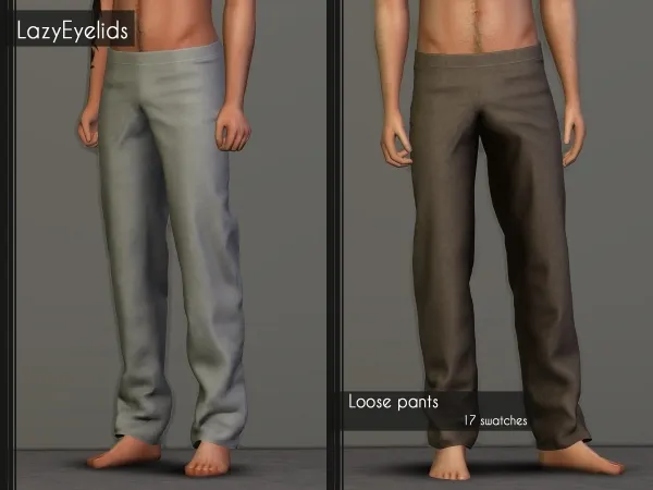 Alpha Loose pants - The Sims 4 Custom Content