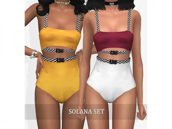 Alpha Solana Set (top bottom) - The Sims 4 Custom Content