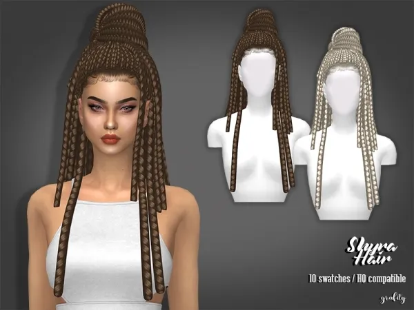 Maxis Match Shyra Hair V1 - The Sims 4 Custom Content