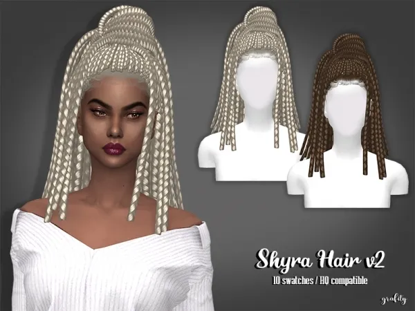 Maxis Match Shyra Hair V2 - The Sims 4 Custom Content
