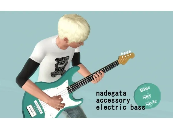 Electric bass by simsfinds - The Sims 3 Custom Content