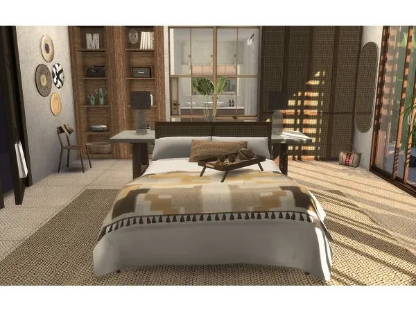 Alpha Alpha Bedroom recolor - The Sims 4 Custom Content
