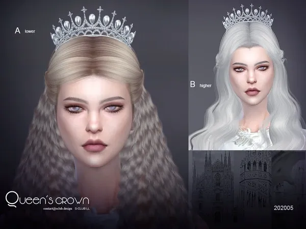 Alpha S Club LL crown 202005 - The Sims 4 Custom Content